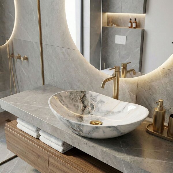 Countertop washbasin Rea Royal Granit