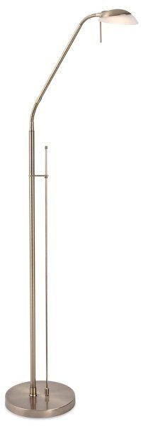 Firstlight Madrid Dimmable LED Floor Reading Lamp in Antique Brass 2935AB