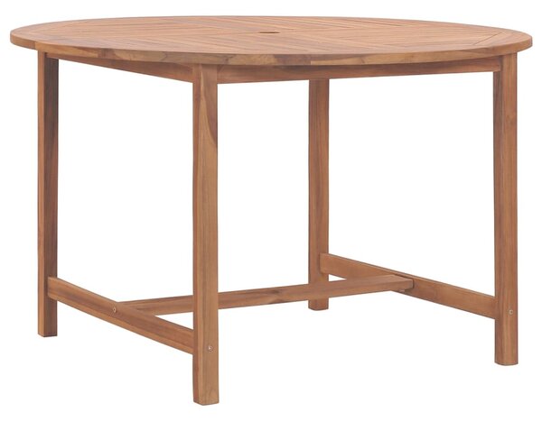 Alfresco Outdoor Round Solid Wood Dining Table in Teak