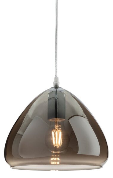 Firstlight Willis Medium Smoked Glass Ceiling Pendant Light 2859CH
