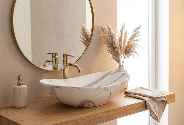 Countertop washbasin Rea Royal Lava Mat