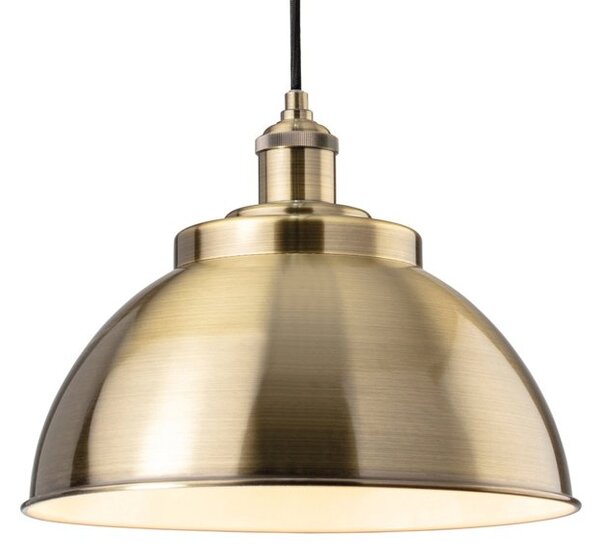 Firstlight 2897AB Genoa 1 Light Ceiling Pendant Light In Antique Brass Finish