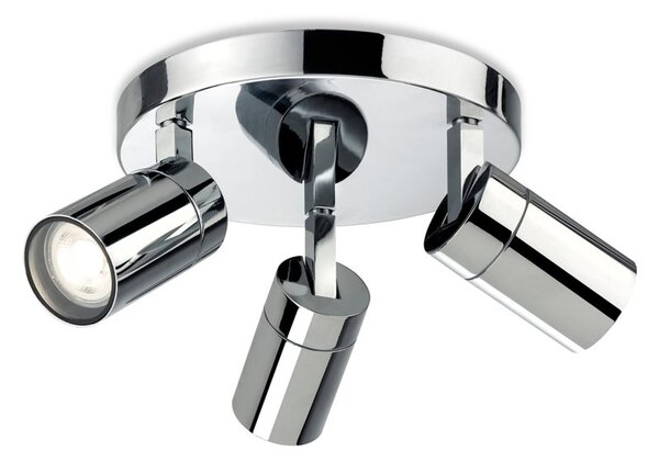 Firstlight 2893CH Pinnacle 3 Light Ceiling Spotlight In Chrome Finish IP44