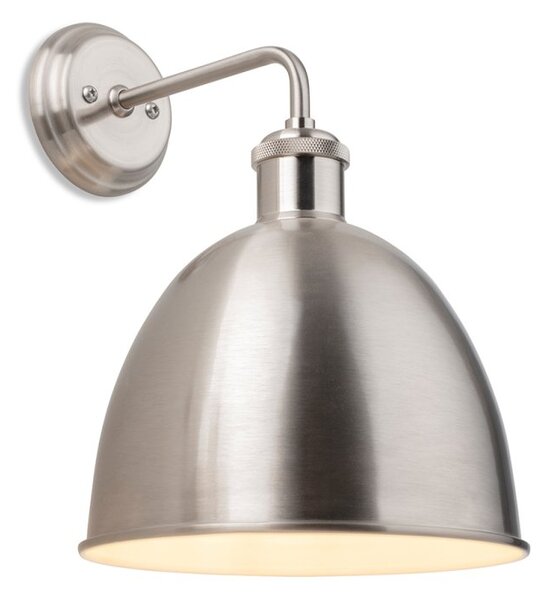 Firstlight 2898BS Genoa 1 Light Wall Light In Brushed Steel Finish