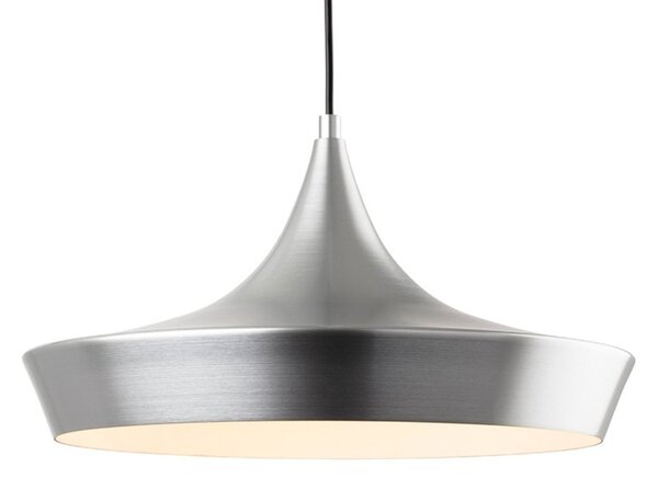 Firstlight 2850AL Leo 1 Light Ceiling Pendant Light In Aluminium Finish