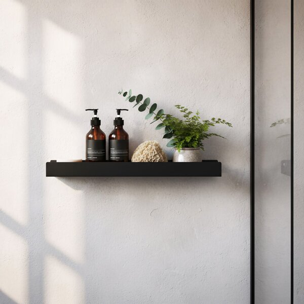 Bathroom shelf SF04 60cm black matt