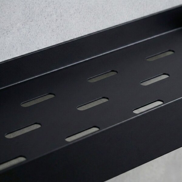 Bathroom shelf SF03 60cm black matt