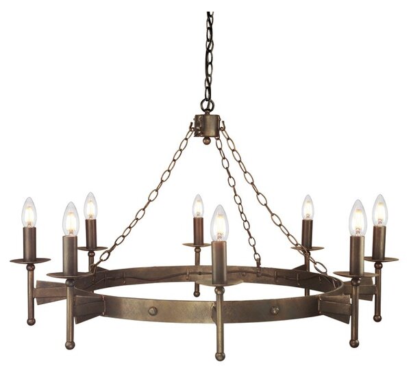 Elstead CW8 Cromwell wrought iron 8 light chandelier