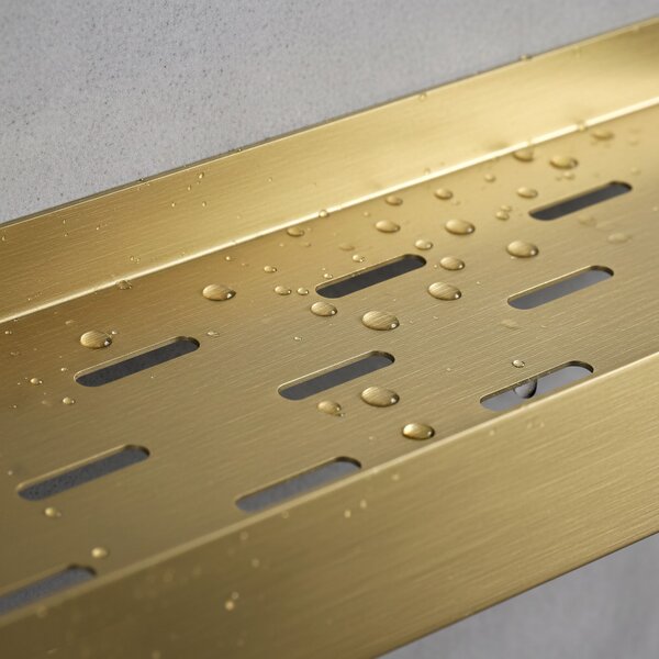 Bathroom shelf SF03 45cm gold brush