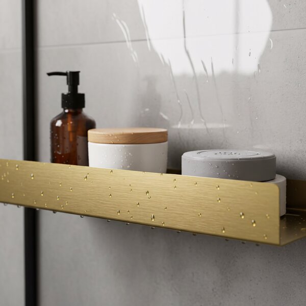 Bathroom shelf SF04 60cm gold brush