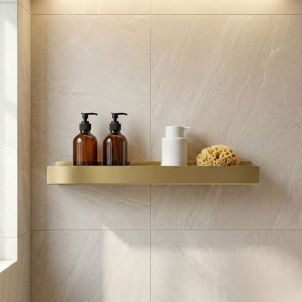 Bathroom shelf SF04 60cm gold brush