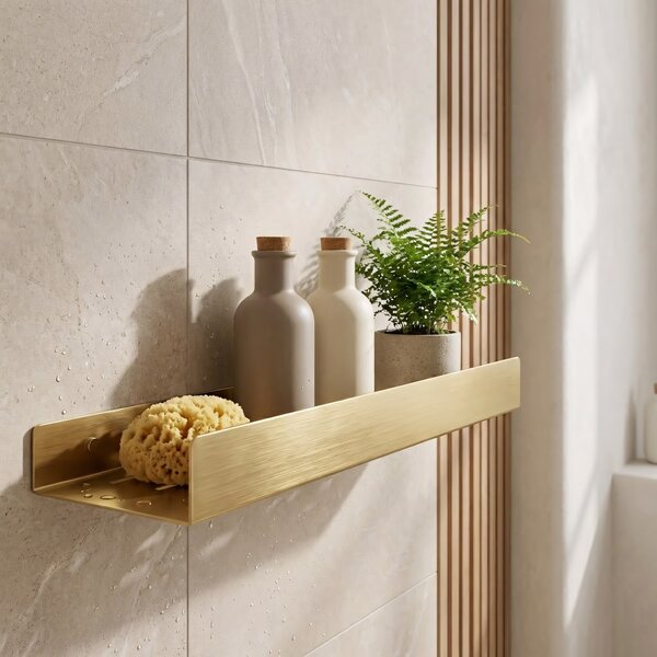 Bathroom shelf SF04 60cm gold brush