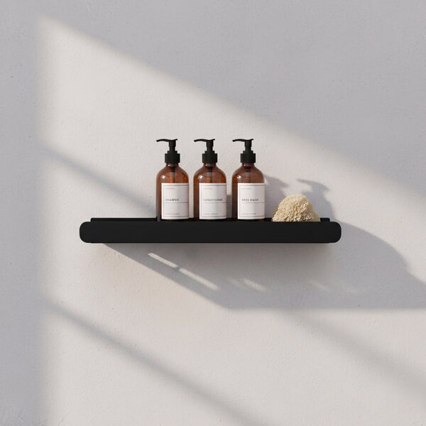 Bathroom shelf SF03 60cm black matt