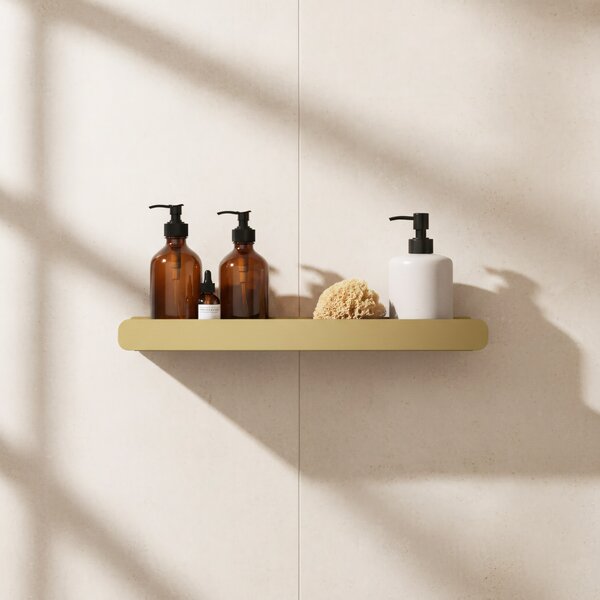 Bathroom shelf SF03 45cm gold brush