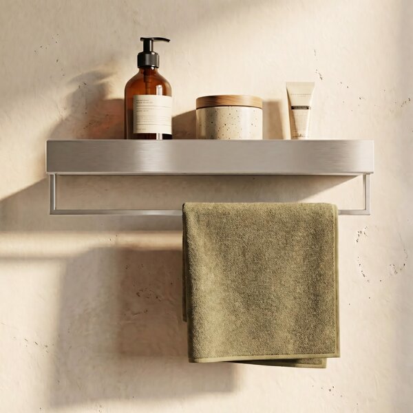 Bathroom shelf SF01 45cm steel brush