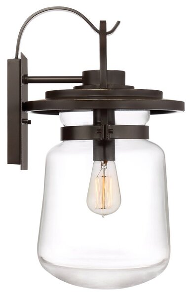 Quintiesse QN-LASALLE-L-WT Lasalle Outdoor Large Wall Lantern In Western Bronze Finish IP44