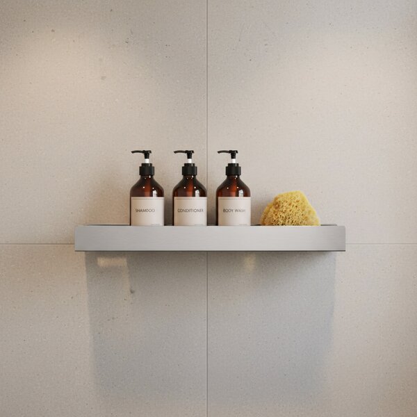 Bathroom shelf SF04 60cm steel brush
