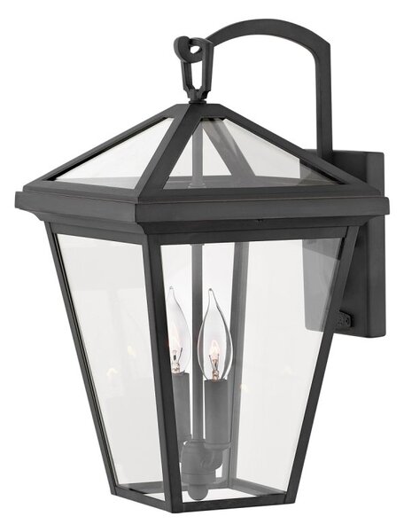 Quintiesse QN-ALFORD-PLACE2-S-MB Alford Place Small Wall Lantern In Museum Black Finish IP44