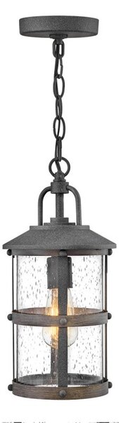 Quintiesse QN-LAKEHOUSE8-S-DZ Lakehouse Small Chain Lantern In Aged Zinc And Driftwood Grey
