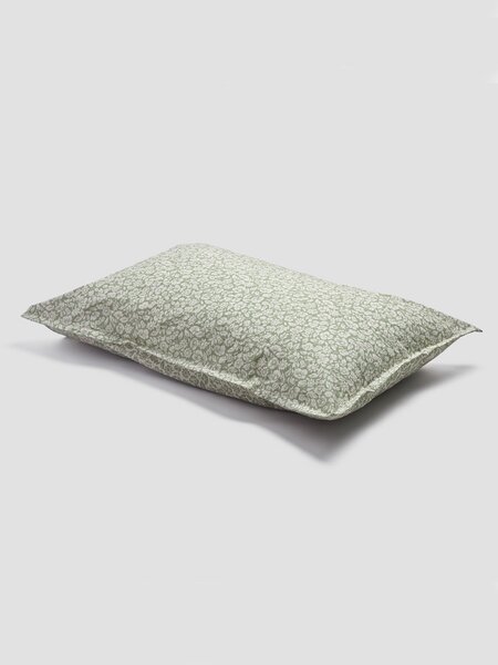 Pear Meadow Floral Cotton Pillowcases (Pair) | Square | Piglet in Bed