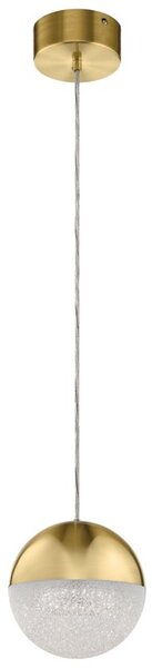 Quintiesse QN-MOONLIT-P-CG Moonlit Integral LED Mini Ceiling Pendant Light In Champagne Gold Finish