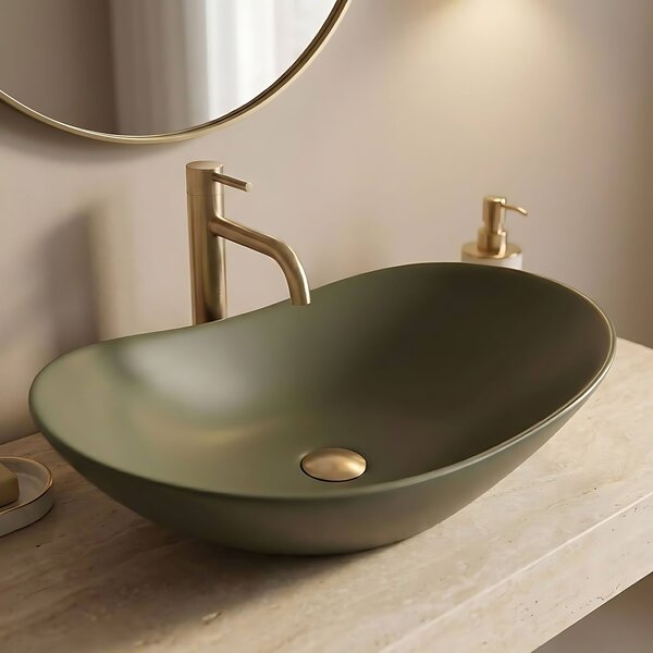 Countertop Basin Rea Royal Olive Matt