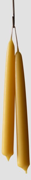 Goldenrod Beeswax Dining Candles Set of 2 | Default | Piglet in Bed
