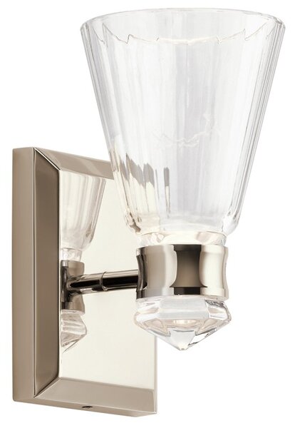 Quintiesse QN-KAYVA1-PN Kayva Integral LED Dual Lit Wall Light In Polished Nickel Finish