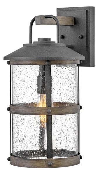 Quintiesse QN-LAKEHOUSE2-M-DZ Lakehouse Medium Wall Light In Aged Zinc And Driftwood Grey