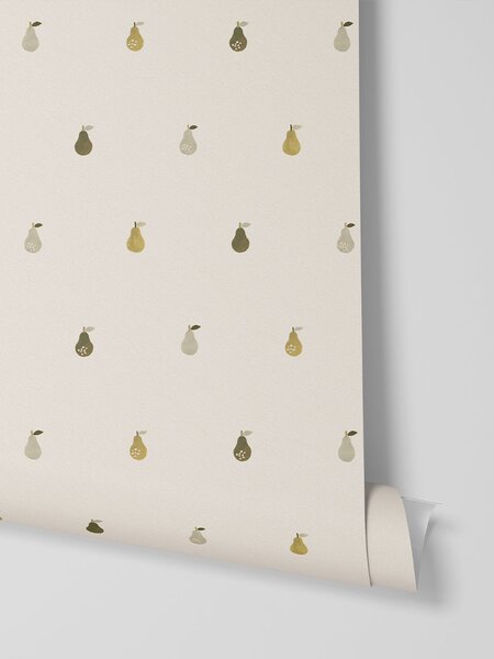 Cream Pears Wallpaper | Default | Piglet in Bed