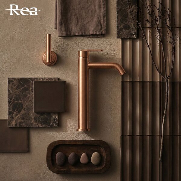 Bathroom faucet Rea Ontario Brush Copper