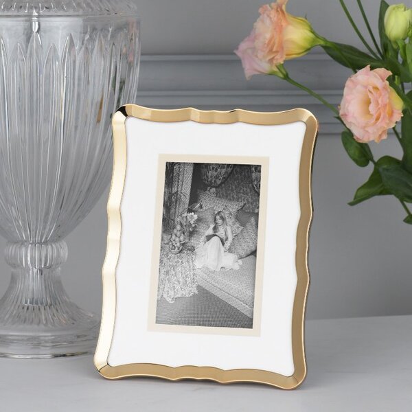 Laura Ashley LA3756187-Q Glasbury Photo Frame In Polished Gold Finish 4 x 6"