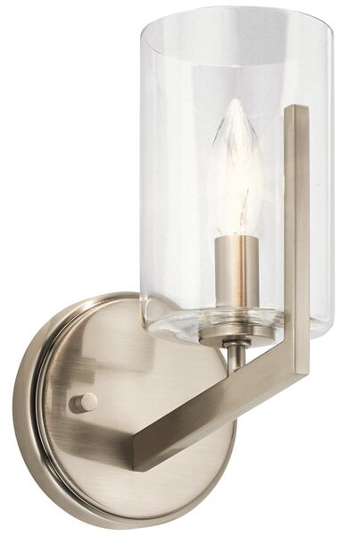 Quintiesse QN-NYE1-CLP Nye Single Wall Light in Classic Pewter Finish