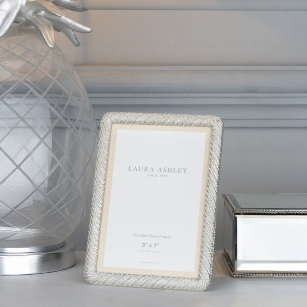 Laura Ashley LA3756175-Q Cartmel Photo Frame In Polished Silver 5 x 7 "