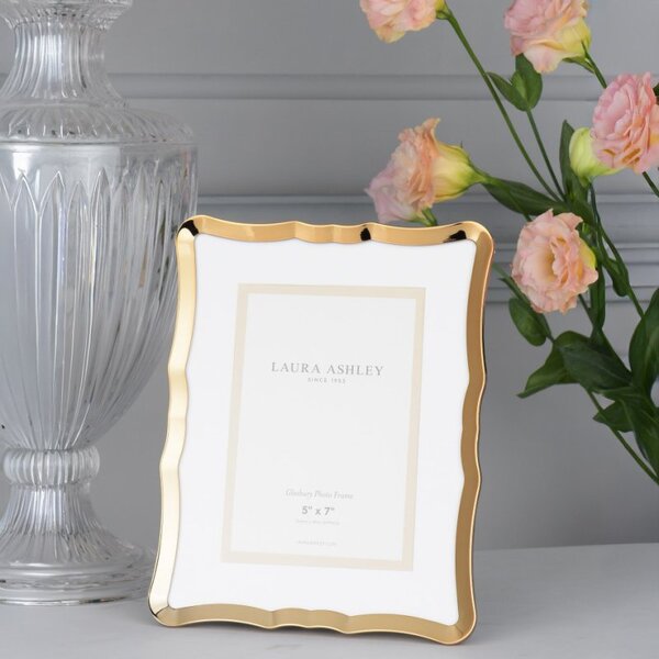 Laura Ashley LA3756188-Q Glasbury Photo Frame In Polished Gold Finish 5 x 7"