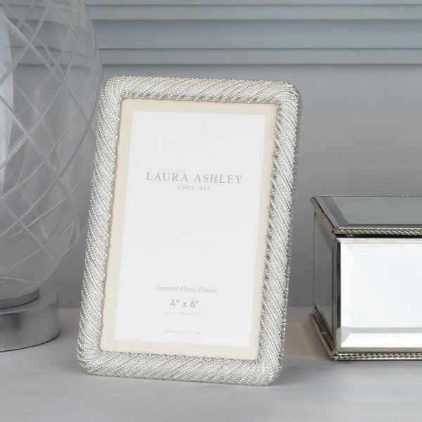 Laura Ashley LA3756174-Q Cartmel Photo Frame In Polished Silver 4 x 6"