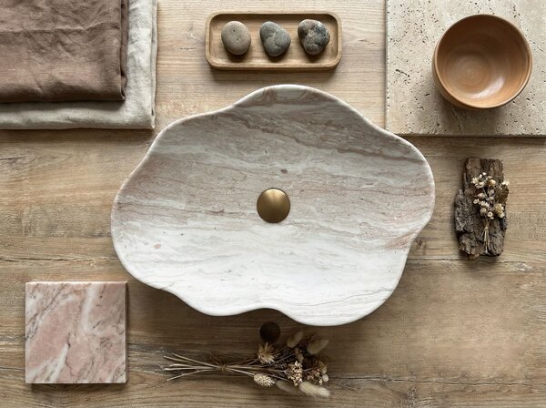 Countertop washbasin Rea Pearl Saturn