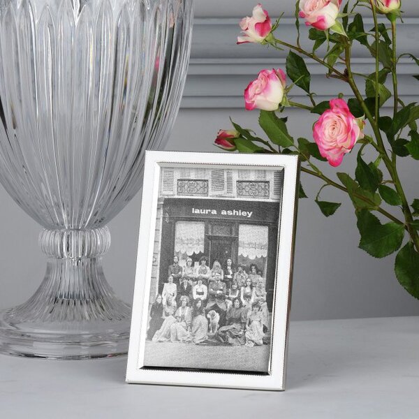 Laura Ashley LA3756185-Q Neyland Photo Frame In White Finish 4 x 6"