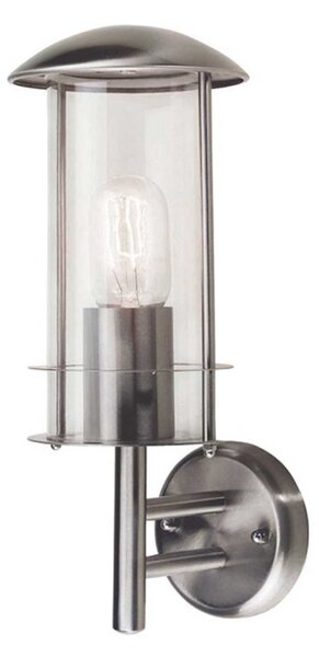 Elstead BRUGES stainless steel exterior wall lantern, IP43
