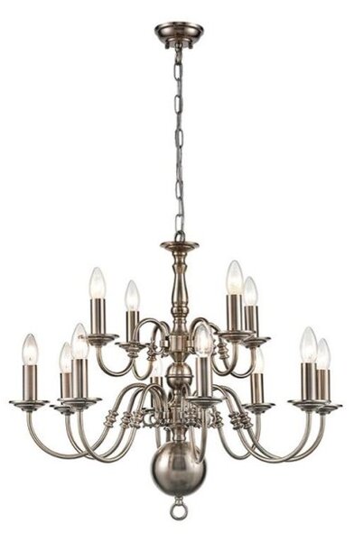 Holandesa 12 Way Flemish Ceiling Light In Pewter Finish