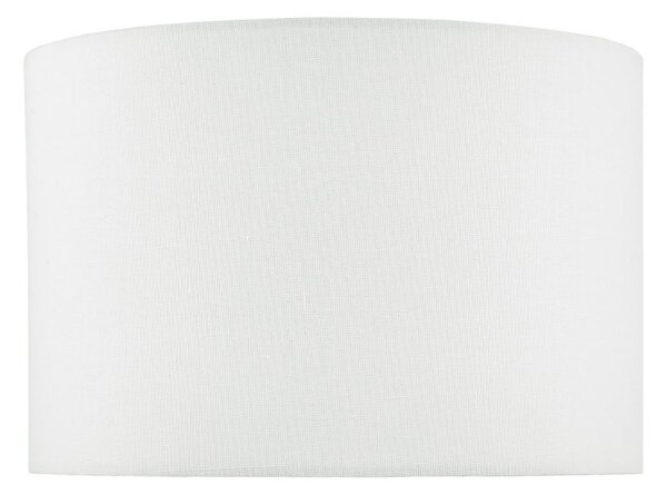 Dar Lighting Dolce White Cotton Drum Shade 30 cm