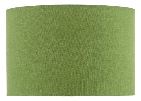 Dar Lighting Etzel Green Linen Drum Shade 30 cm