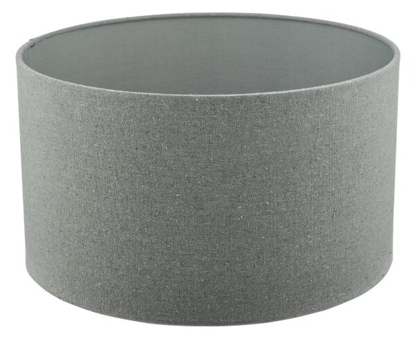 Dar Lighting Pyramid Grey Linen Drum Shade 35 cm