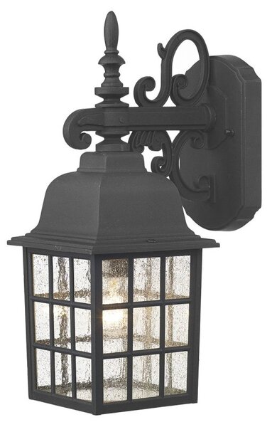Dar NOR1522 Norfolk Black Finish Outdoor Wall Light