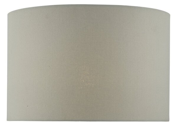 Dar Lighting Cassandra Grey Cotton Drum Shade 40 cm