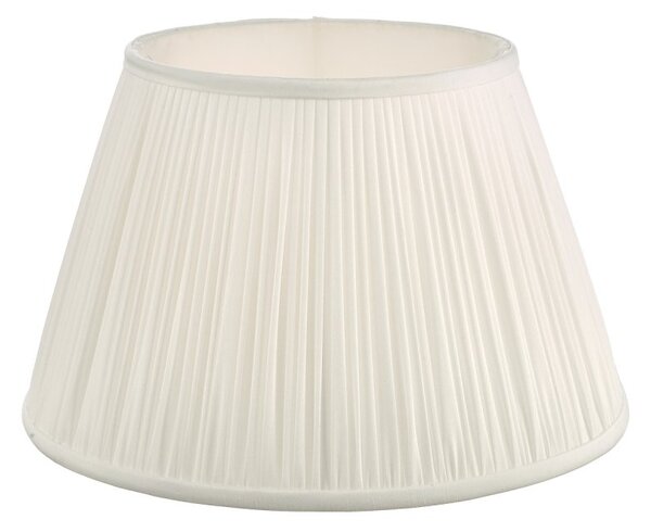 Dar Lighting Ulyana Ivory Faux Silk Tapered Drum Shade 35 cm