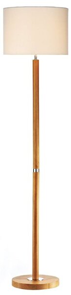 Dar AVE4943 Avenue Light Wooden Floor Lamp with Shade