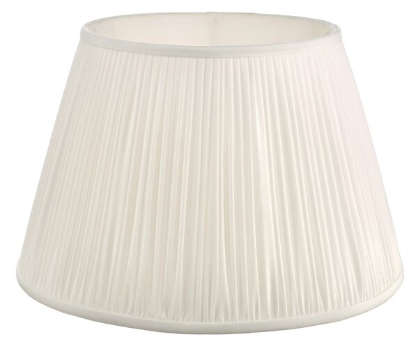 Dar Lighting Ulyana Ivory Faux Silk Tapered Drum Shade 40 cm