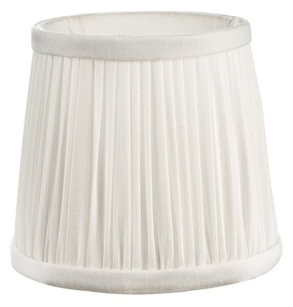 Dar Lighting Ulyana Ivory Faux Silk Tapered Drum Candle Shade 14 cm