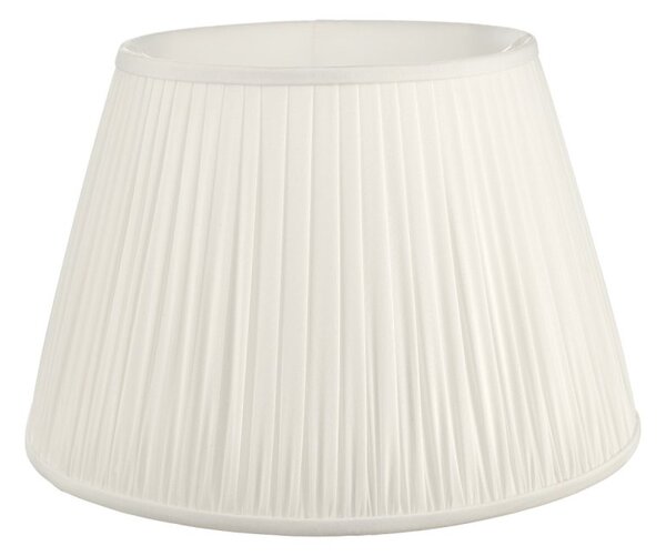 Dar Lighting Ulyana Faux Silk Tapered Drum Shade In Ivory 45 cm